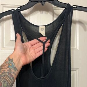 Free people hot black flowy tank
